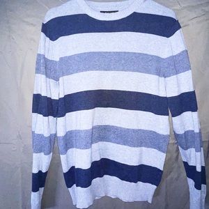 blue striped sweater